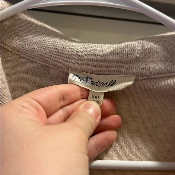 Madewell Ribbed Zip-Front Long Sleeve Tee - Picture 4 of 8